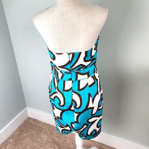 MILLY OF NY WOMEN'S STRAPLESS BUILT IN BRA POCKETS LINED DRESS SIZE 6 - Picture 4 of 8